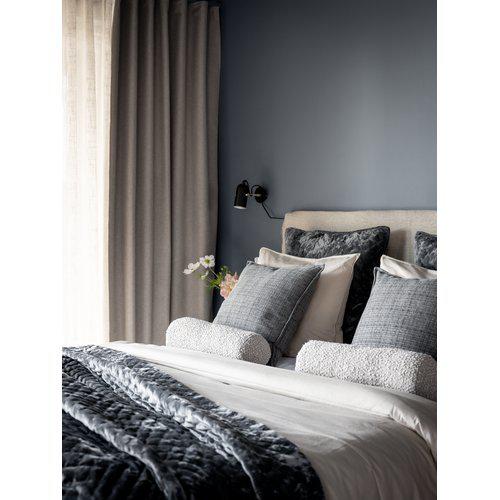 Poszewka na poduszkę 'Cia' 60x60 - Szara