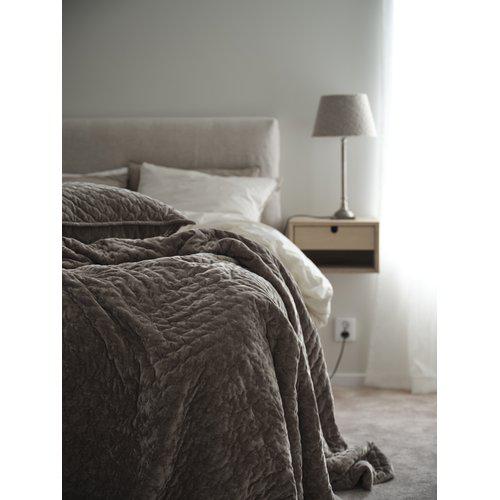 Poszewka na poduszkę 'Cia' 60x60 - Brązowa