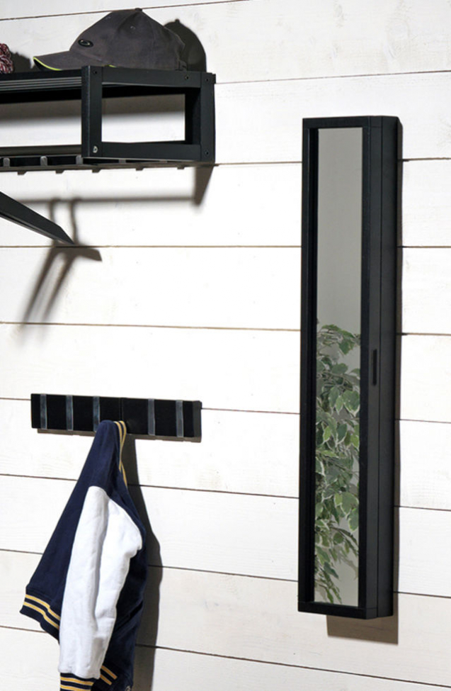 Listwa na haczyki 'Confetti' 70cm - Czarny