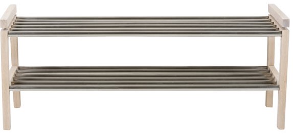 Stojak na buty 'Confetti' 100cm - Metal/Białe pigmentowane