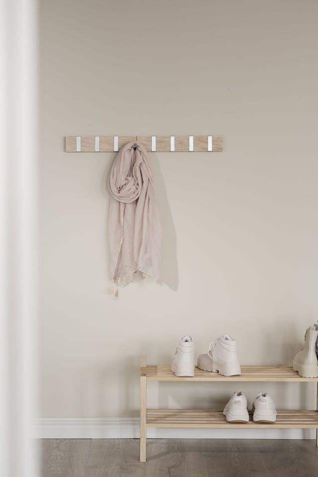 Listwa z haczykami 'Confetti' 70cm - Białe pigmentowane