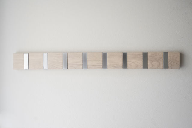 Listwa z haczykami 'Confetti' 70cm - Białe pigmentowane