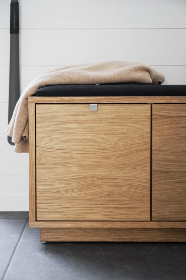 Ławka 'Confetti' 70cm - Dąb/Czarny