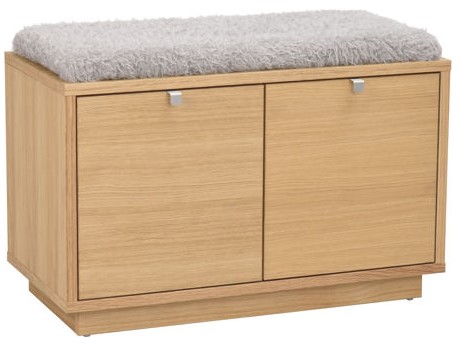 Ławka 'Confetti' 70cm - Dąb/Jasnoszary