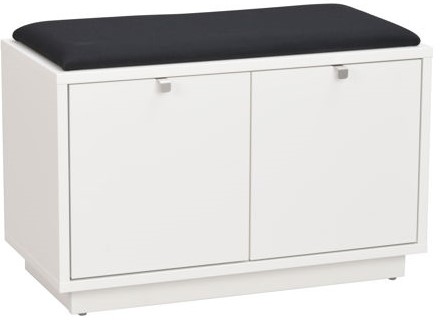 Ławka 'Confetti' 70cm - Biała/Czarna