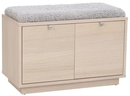 Ławka 'Confetti' 70cm - Białe pigmentowane/Jasnoszara