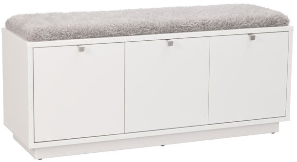 Ławka 'Confetti' 106x35cm - Biała/Czarna