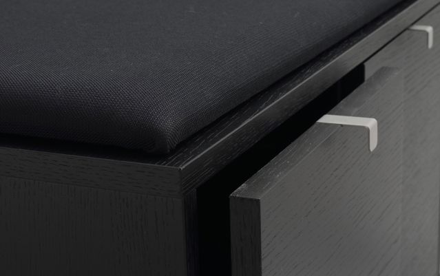 Ławka 'Confetti' 106cm - Czarna