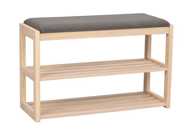 Stojak na buty 'Confetti' - Białopigmentowana/Ciemnoszary