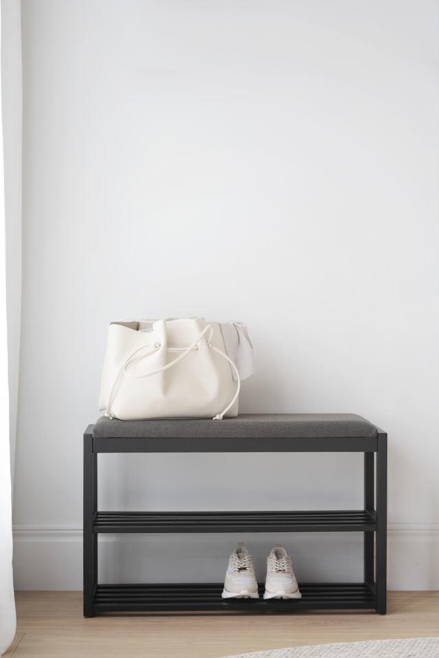 Stojak na buty 'Confetti' - Czarny/Szary