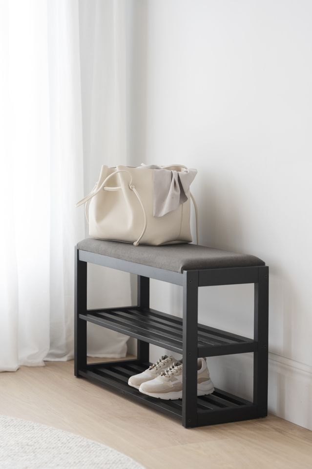 Stojak na buty 'Confetti' - Czarny/Szary