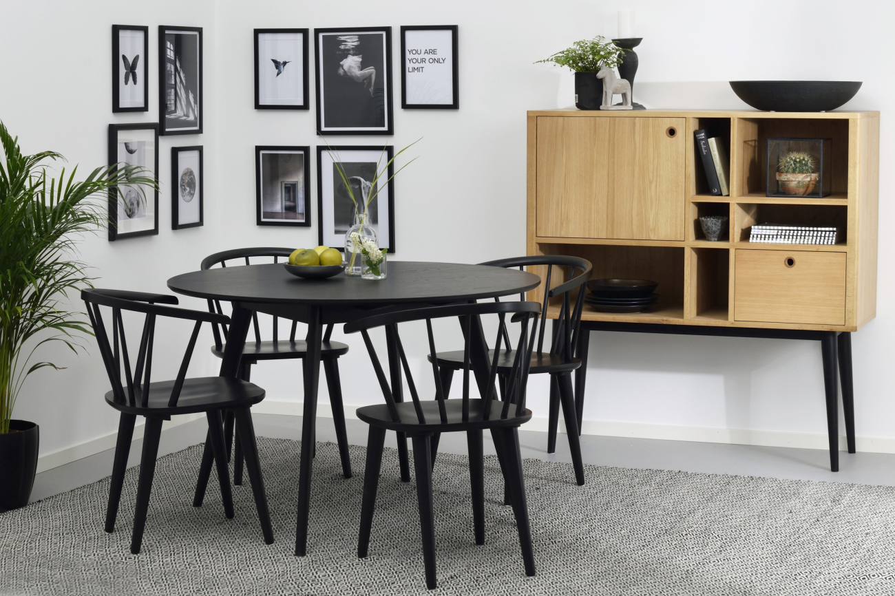 Krzesło 'Carmen' - Czarne