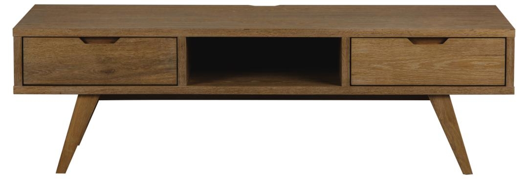 Stolik RTV 'Cefal' - Naturalne/Brązowe