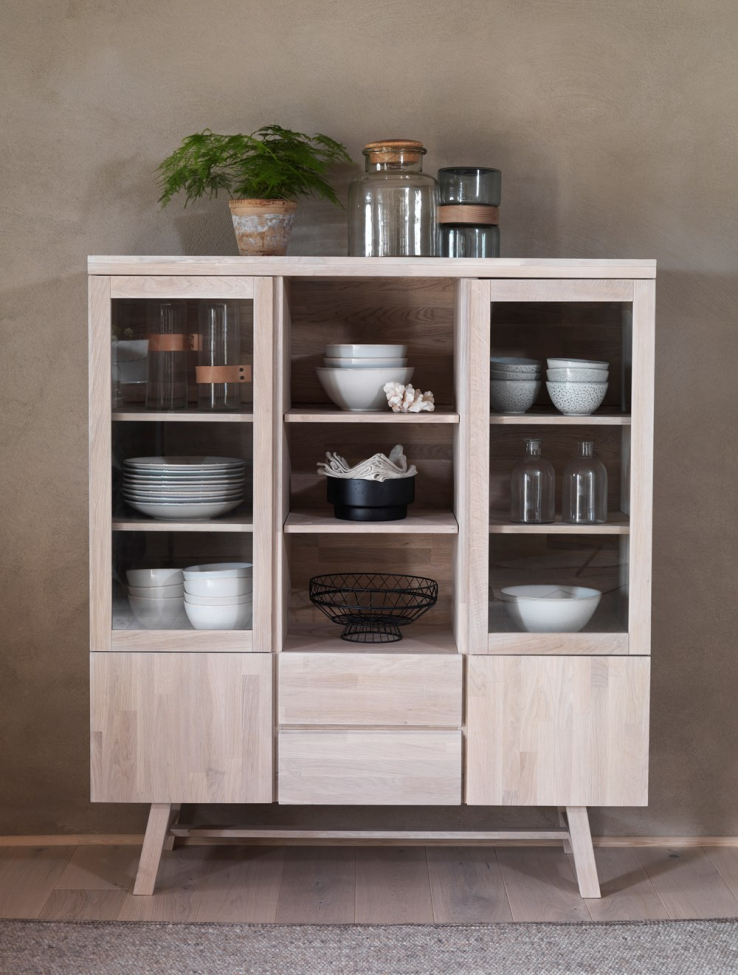 Szafa 'Brooklyn' - Biała/Dąb