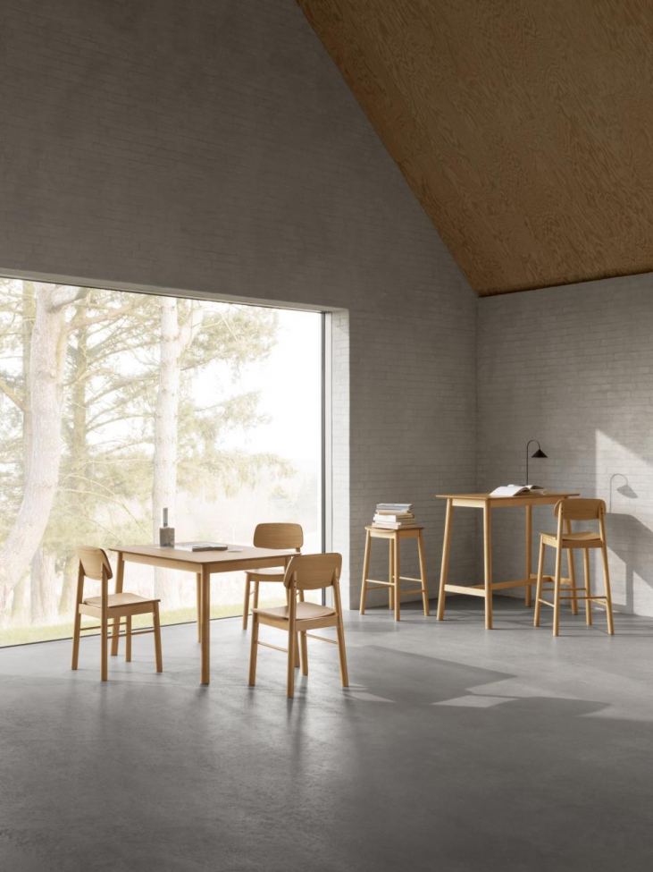 Stół 'Barlow' 120x60cm - Naturalny