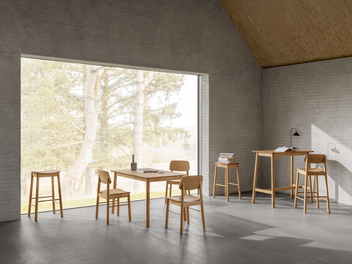 Stół jadalny 'Barlow' 120x80cm - Naturalny