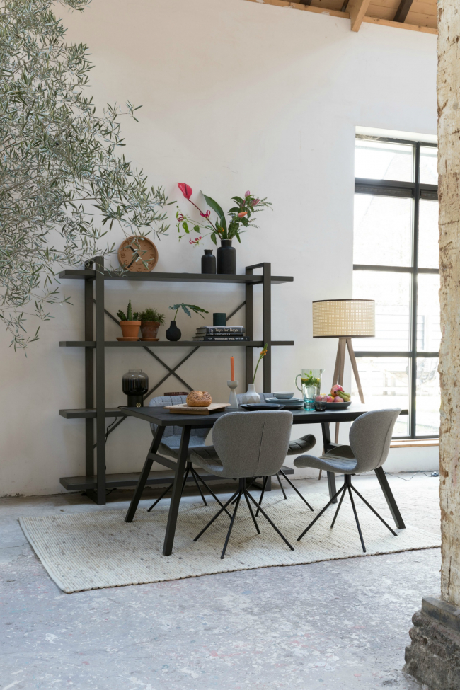 Krzesło 'Omg' - Aksamit/Szary