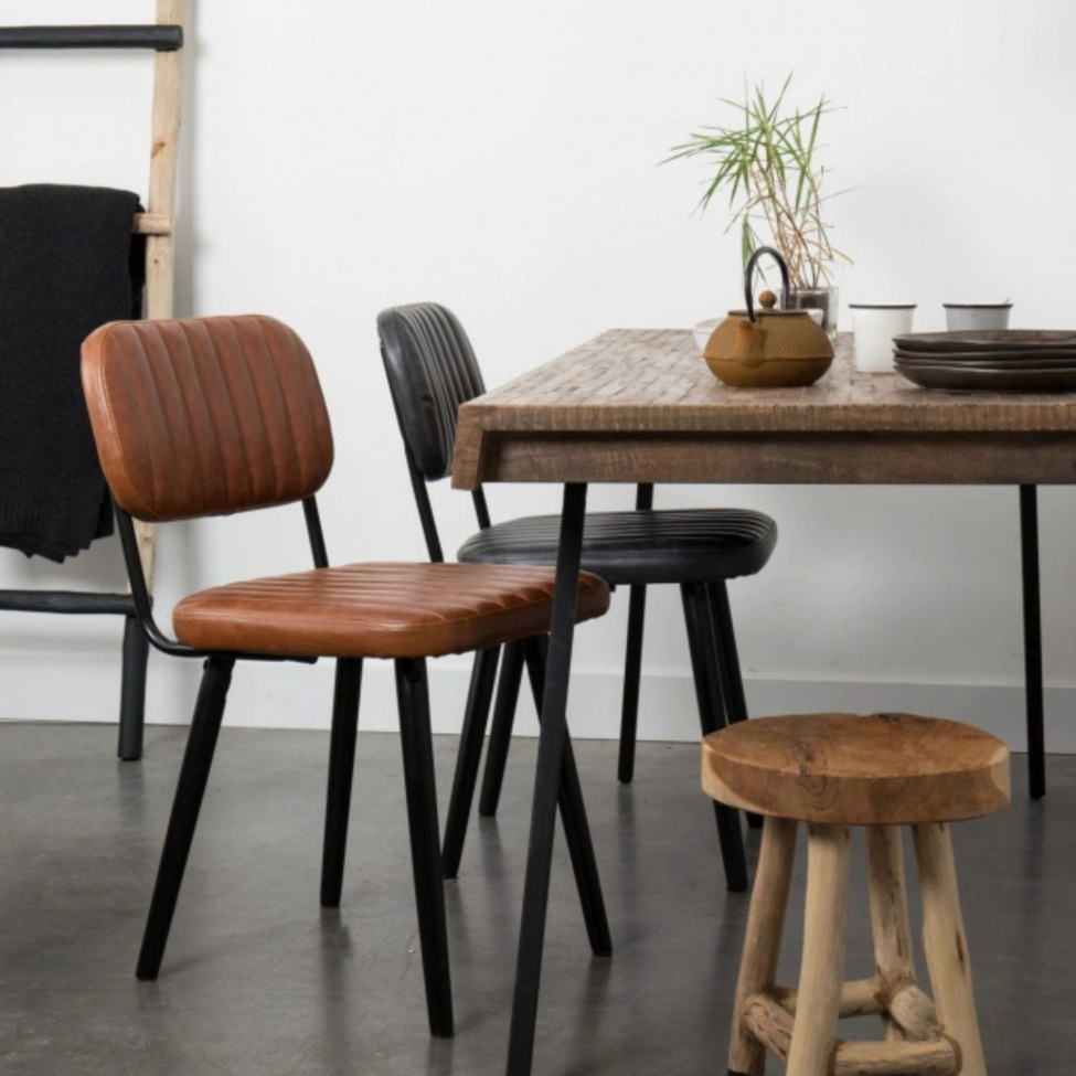 Krzesło 'Jake' - Vintage/Brązowy