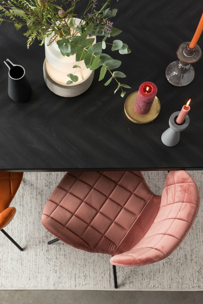 Krzesło 'Omg' - Aksamit/Róż