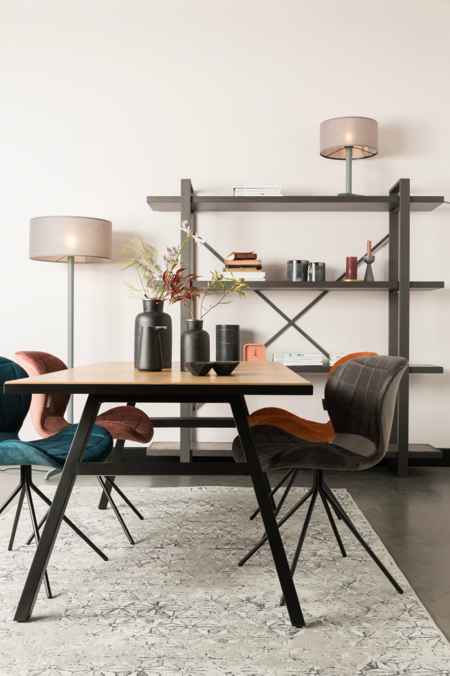 Krzesło 'Omg' - Aksamit/Szary