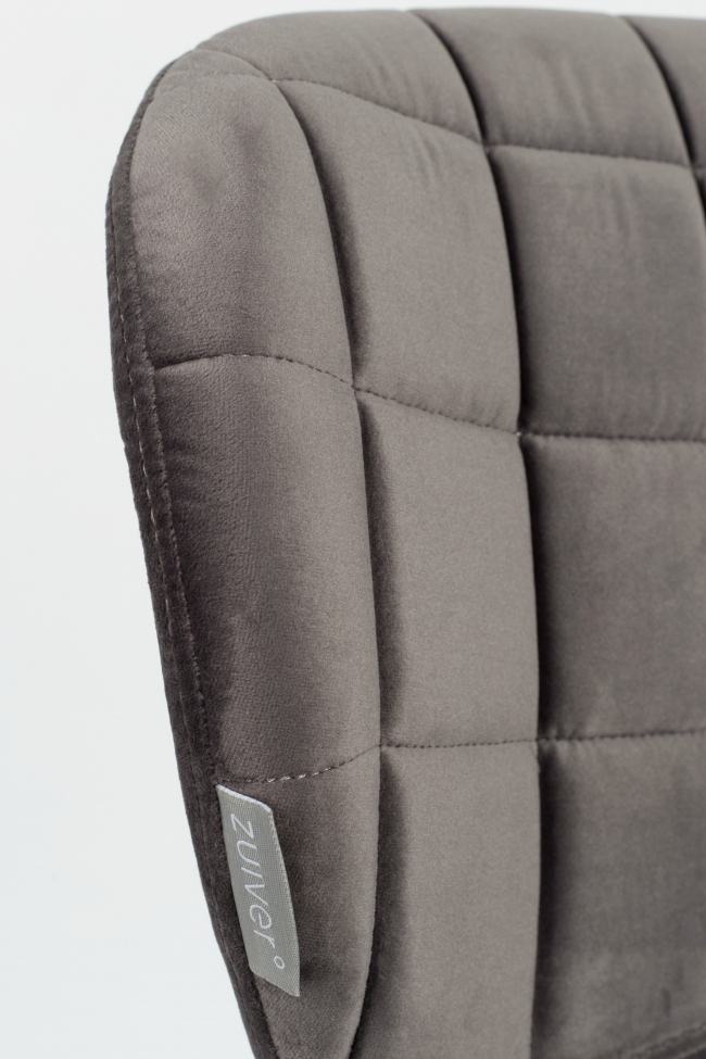 Krzesło 'Omg' - Aksamit/Szary