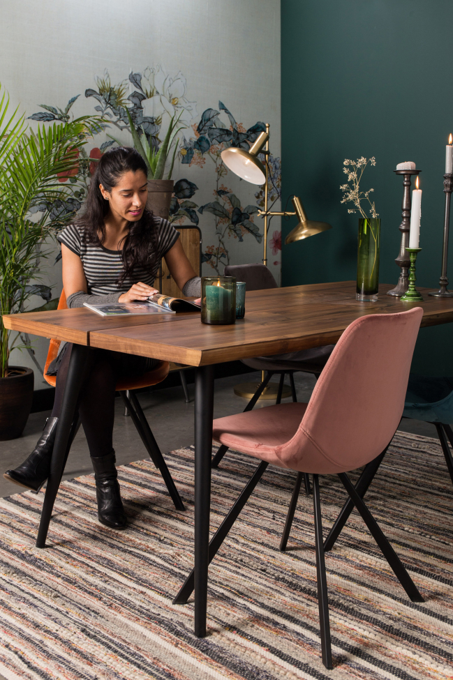 Krzesło 'Franky' - Aksamit/Szary