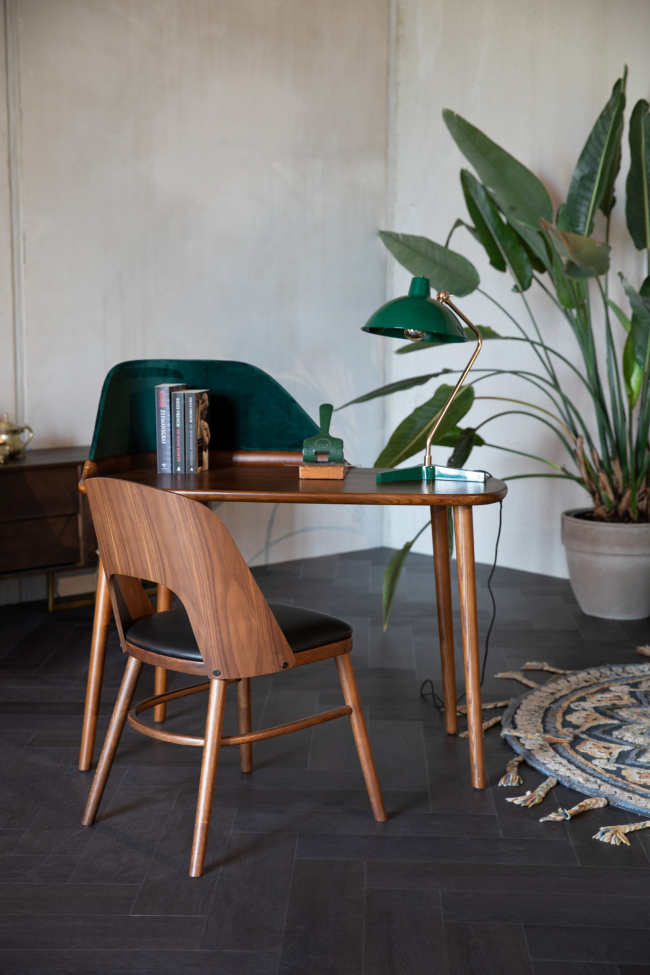 Krzesło 'Talika' - Czarny/Walnut