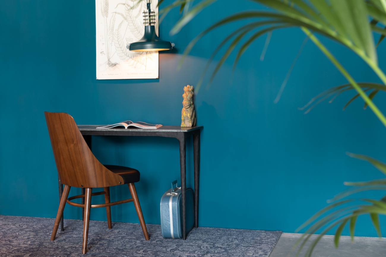 Krzesło 'Chaya' - Czarny/Walnut