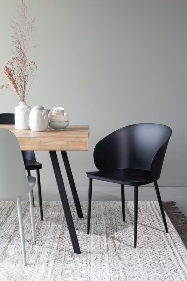 Krzesło 'Gigi' - Czarne