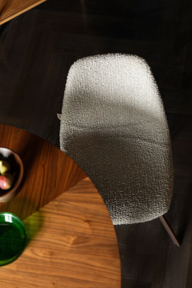 Krzesło 'Franky Bouclé' - Beżowe