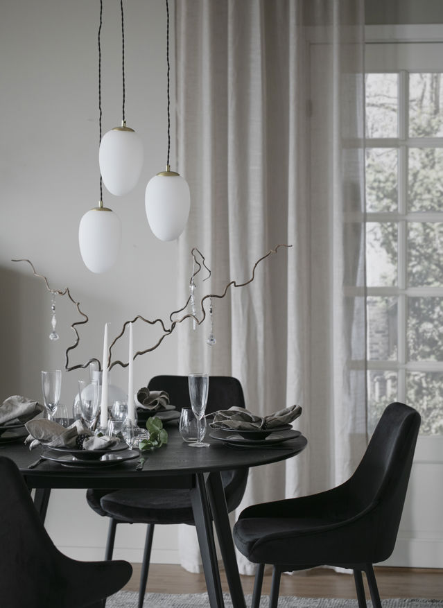 Krzesło 'Sierra' - Czarny Aksamit