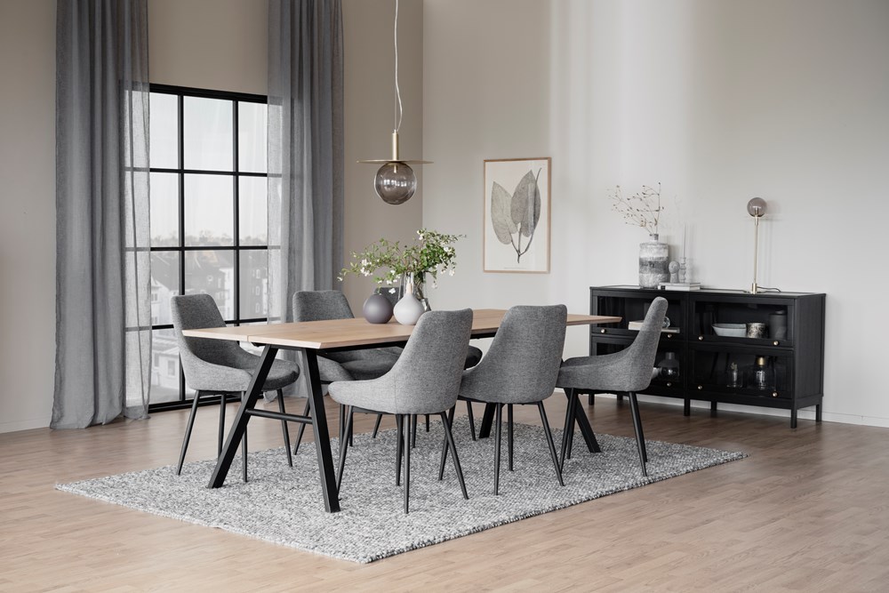 Krzesło 'Sierra' - Szary/Czarny