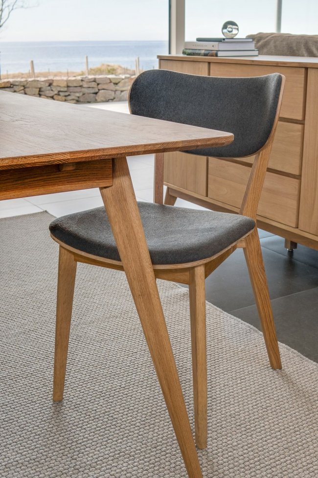 Krzesło - 'Kato' - Dąb/Ciemnoszary