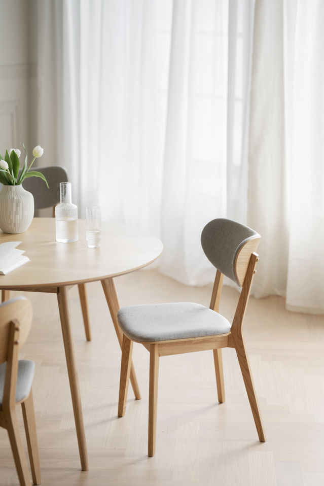 Krzesło - 'Kato' - Dąb/Jasnoszary