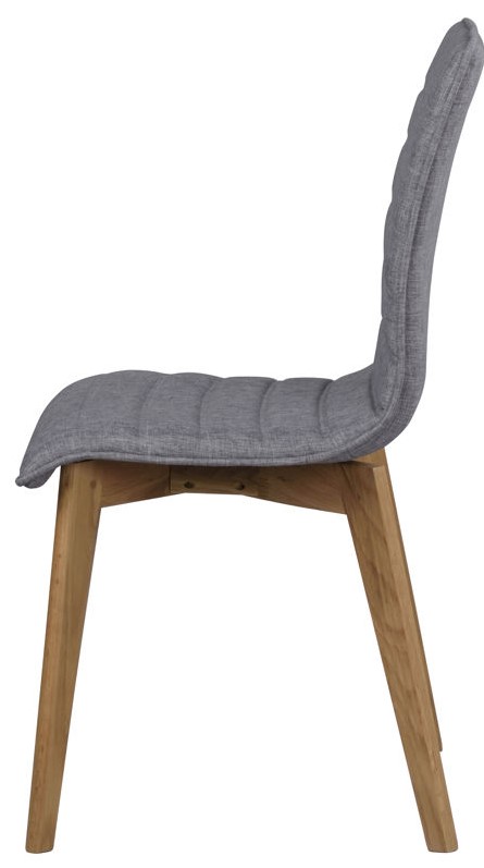 Krzesło 'Gracy' - Jasnoszary/Dąb