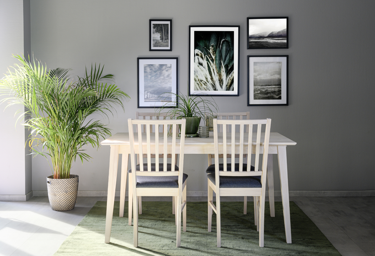 Stół 'Filippa' 140x90cm - Białe olejowane