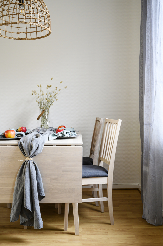 Stół 'Filippa' 120x80cm - Białe olejowane