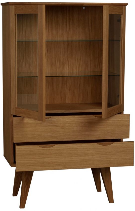 Witryna 'Filippa' 81x140cm - Dąb