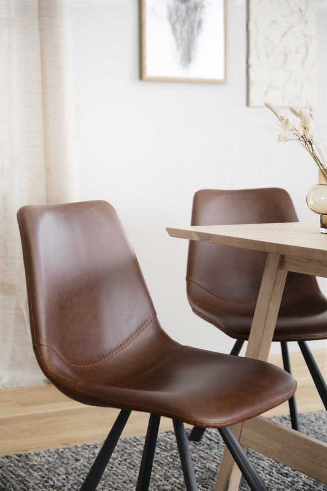 Krzesło 'Auburn' - Brązowe/Czarne