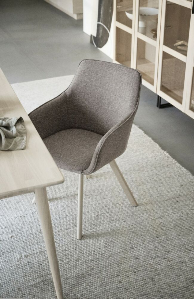 Fotel 'Alison' - Biały pigmentowany