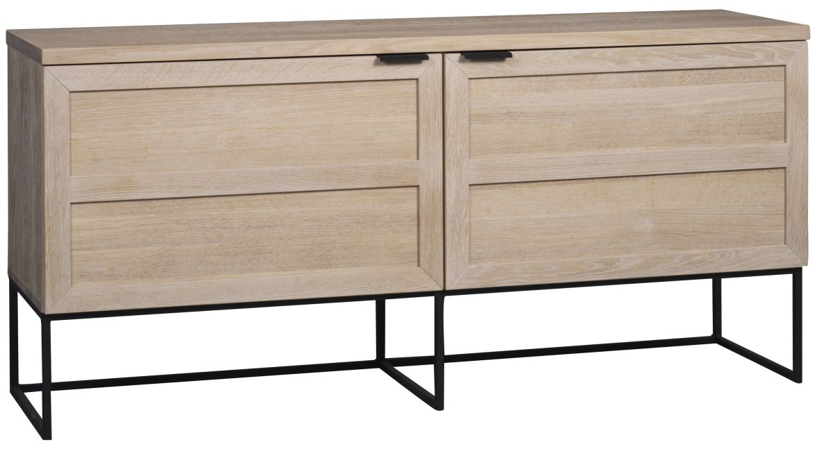 Stolik boczny 'Everett' - Białe olejowane dębowe