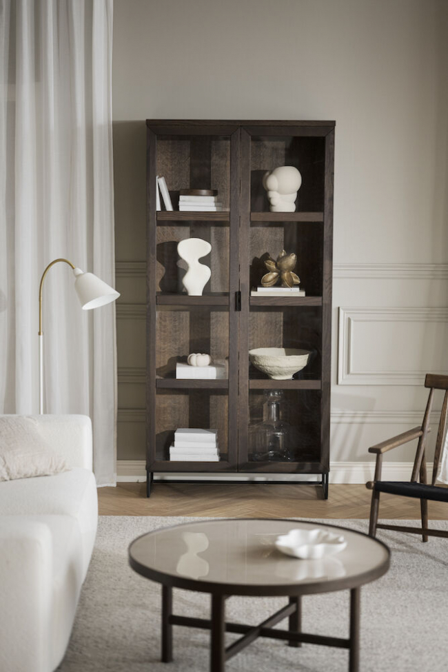 Witryna 'Everett' - Brązowa