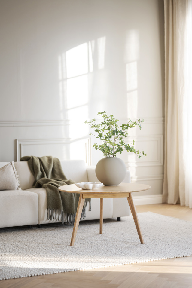 Stolik kawowy 'Yumi' Okrągły 90cm - Dąb