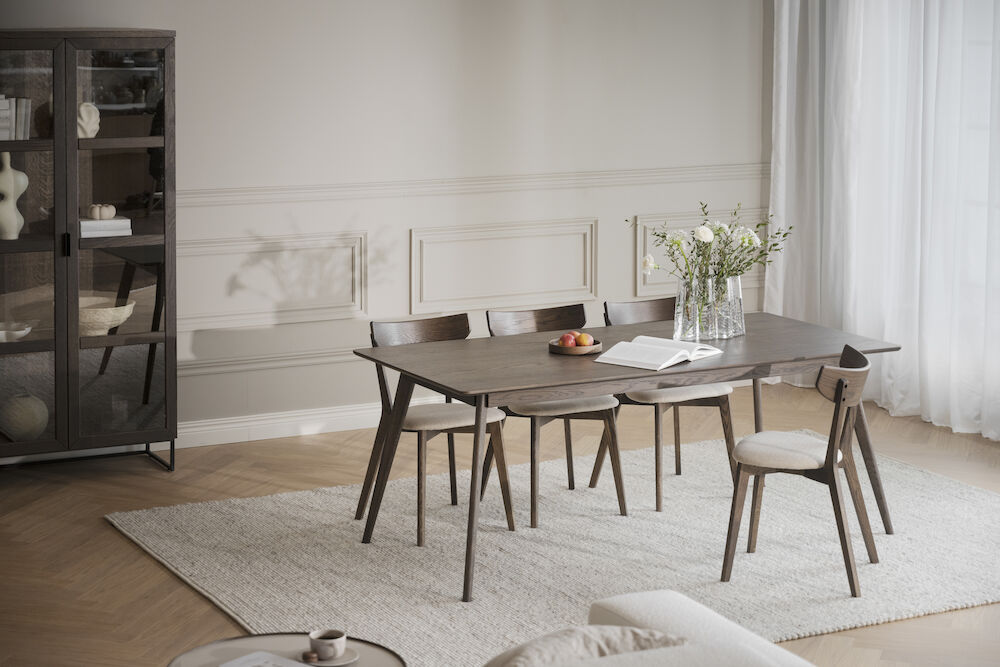 Stół jadalny 'Yumi' 190x90cm - Brązowy