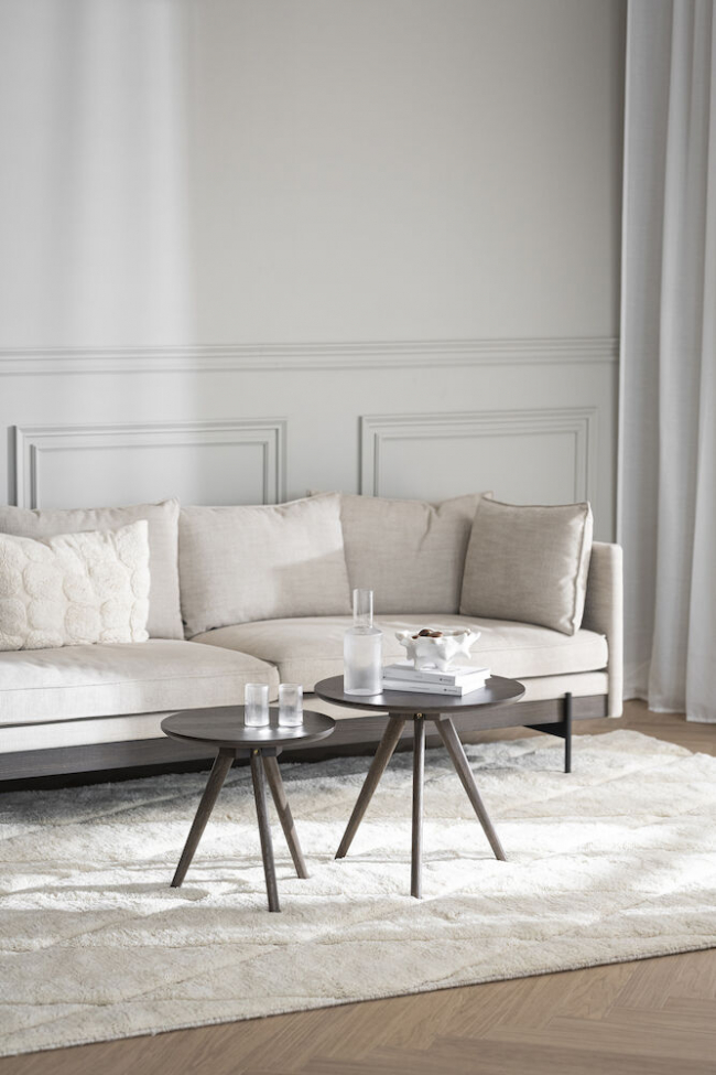 Stolik kawowy 'Yumi' 2 części - Brązowy