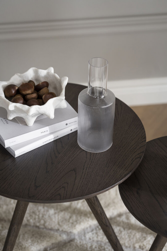 Stolik kawowy 'Yumi' 2 części - Brązowy