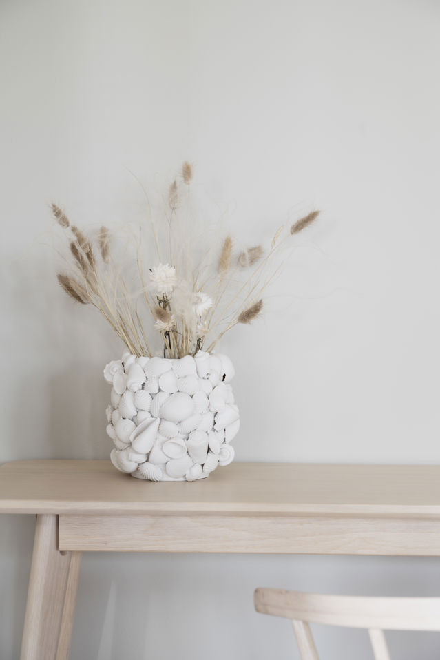 Stół pomocniczy 'Yumi' 120x40cm - Białe olejowane dębowe