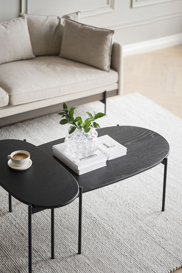 Stolik kawowy 'Skye' 80x40cm - Czarny