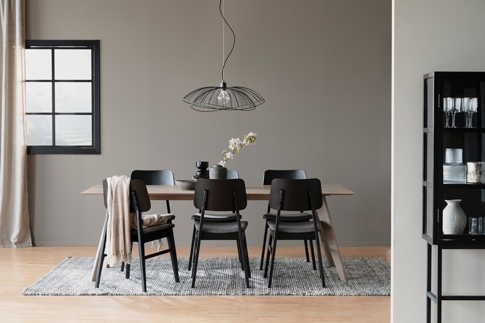 Krzesło 'Nagano' - Dębowe/Ciemnoszare