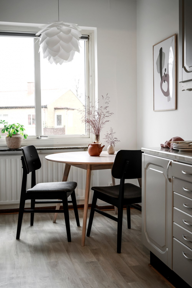 Krzesło 'Nagano' - Dębowe/Ciemnoszare